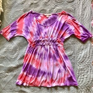 Tie Dyed Empire Waist Shirt